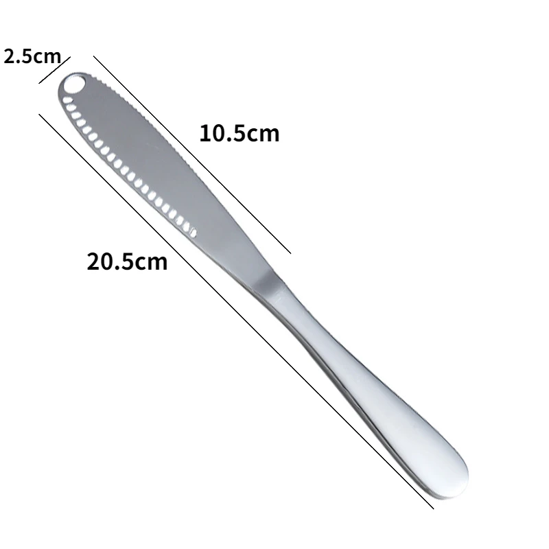 Faca em Aço Inox Para Manteiga Queijo e Geleias 22cm